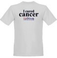 Yellow I cured cancer T-shirt