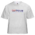 White CureDrive.org T-shirt
